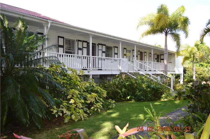 Hotel at Nevis island - 300 years old