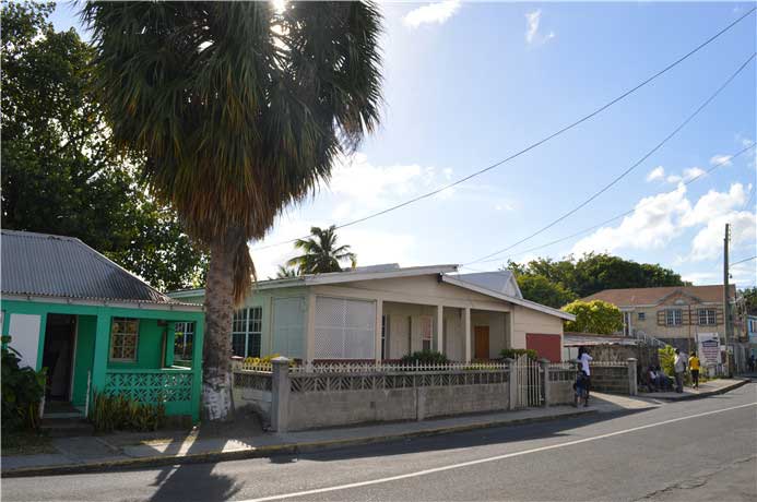 Streetscape of Nevis Island
