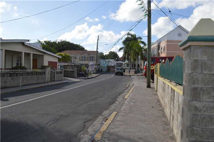 Streetscape of Nevis Island