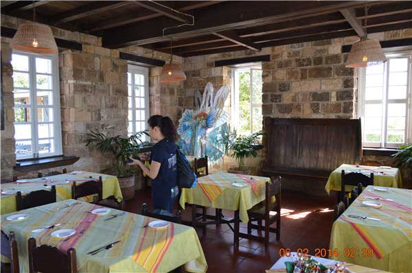 Antigua 200 years old local antique Restaurant