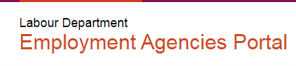 Labour Department Employment Agencies Portal